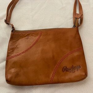 Rawlings Baseball Leather purse in brown